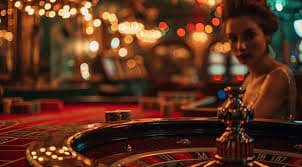 Close-up roda roulette fisik di studio selayar88